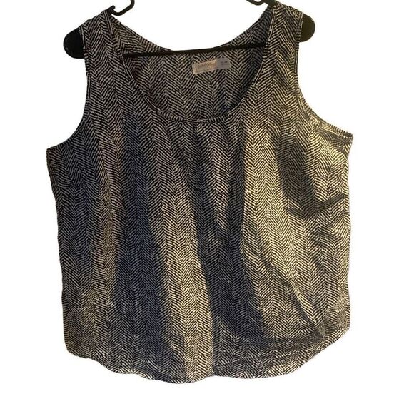 Pre Owned Women’s Faded Glory Tank Top Shirt Zebra Pattern Sz XXL Casual Comfort - Picture 1 of 8